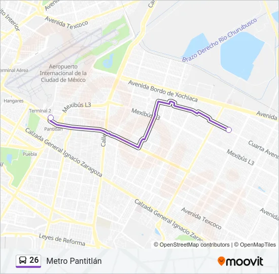 26 Bus Line Map
