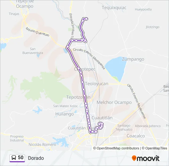 50 Bus Line Map