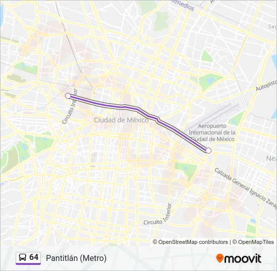 64 Bus Line Map