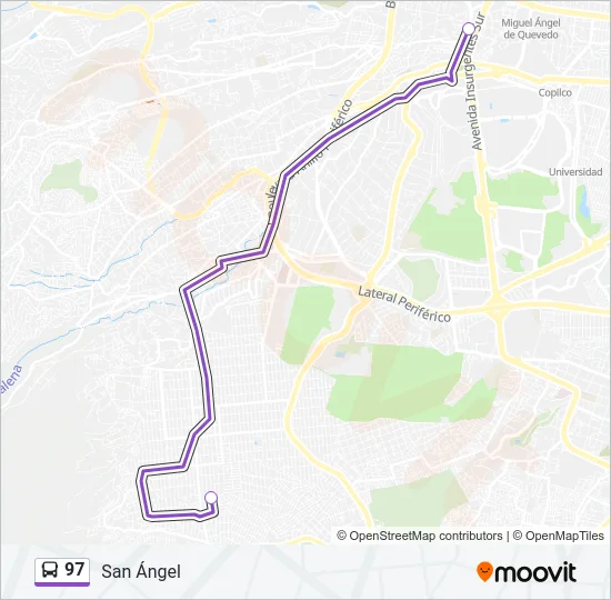 97 Bus Line Map