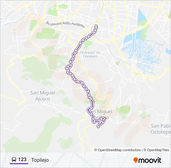 123 Bus Line Map