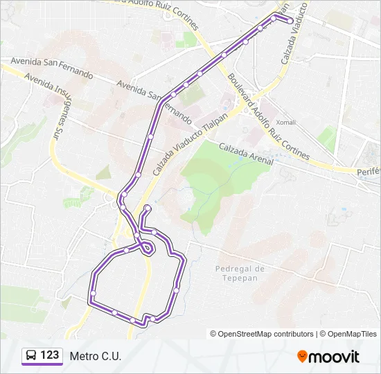 123 Bus Line Map