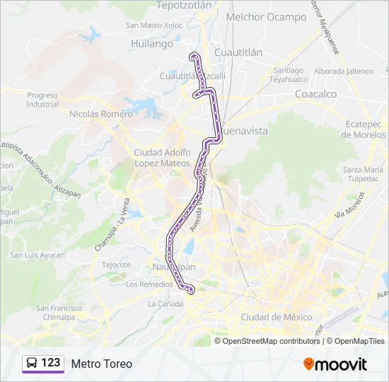 123 Bus Line Map