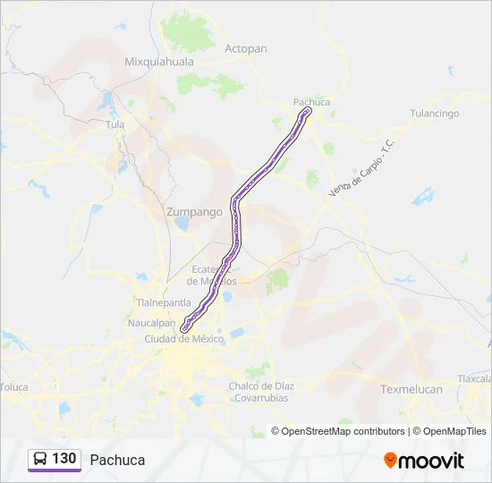 130 Bus Line Map