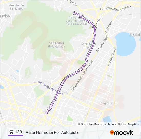 139 Bus Line Map