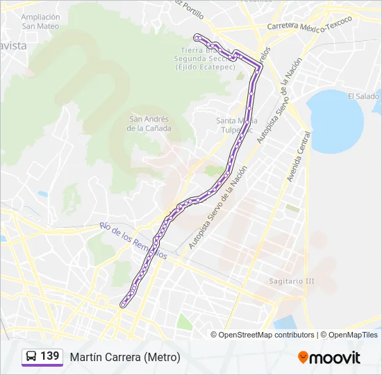 139 Bus Line Map