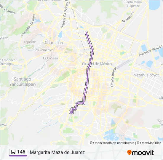 146 Bus Line Map