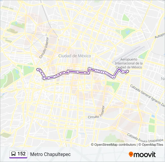152 Bus Line Map