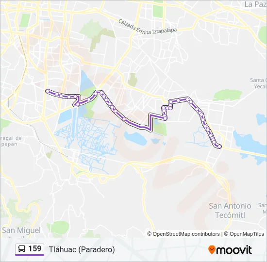 159 Bus Line Map