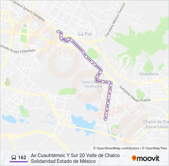 162 Bus Line Map