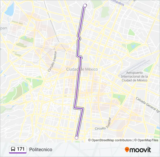 171 Bus Line Map