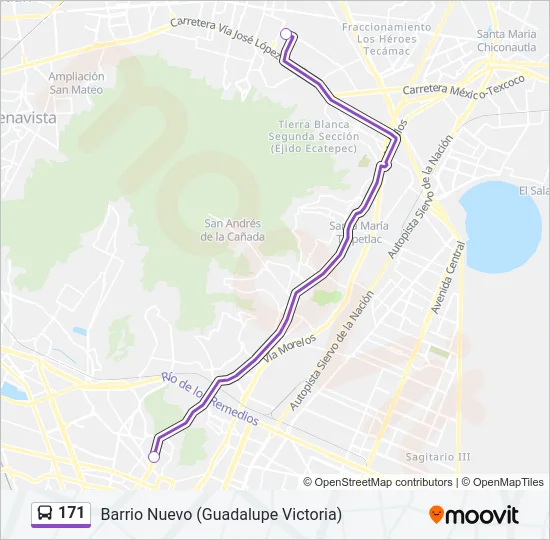 171 Bus Line Map