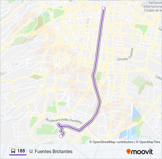 188 bus Line Map