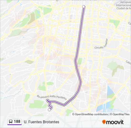 188 Bus Line Map