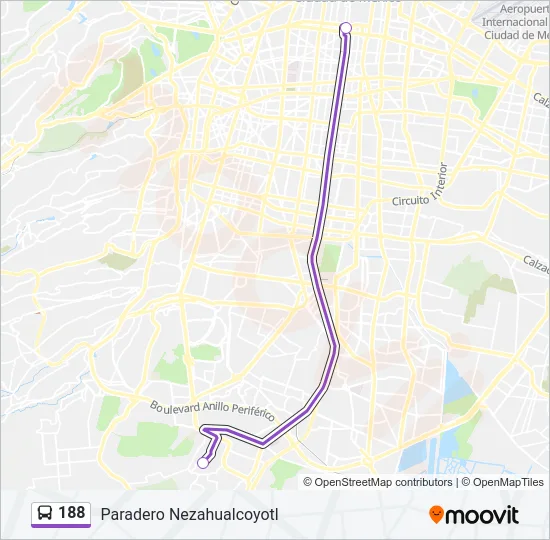 188 Bus Line Map