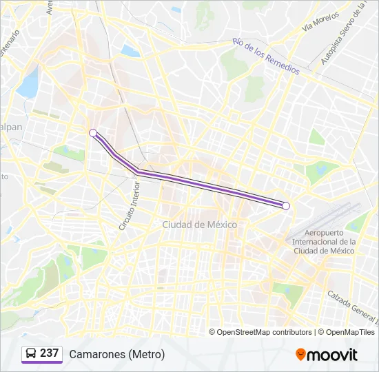 237 Bus Line Map