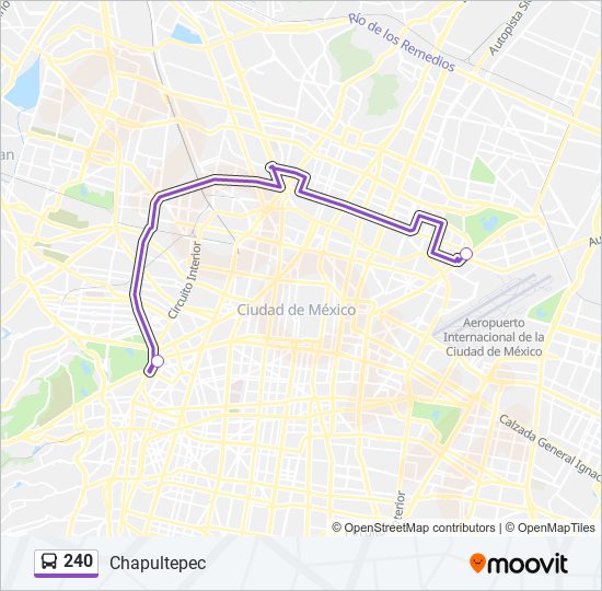 Ruta Horarios Paradas Y Mapas Chapultepec Actualizado