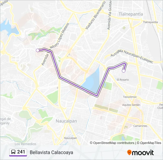 241 Bus Line Map