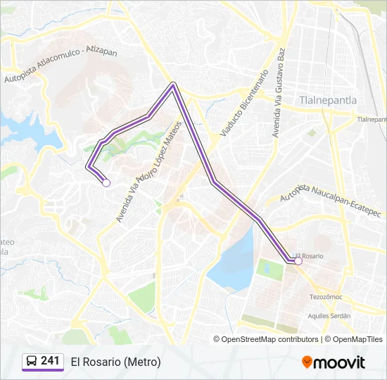 241 Bus Line Map