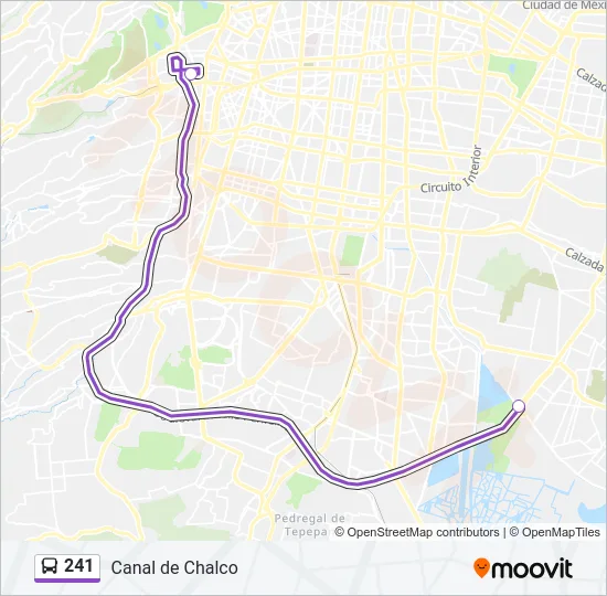 241 Bus Line Map