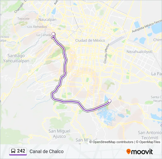 242 Bus Line Map