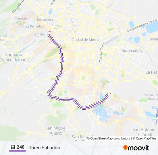 248 Bus Line Map