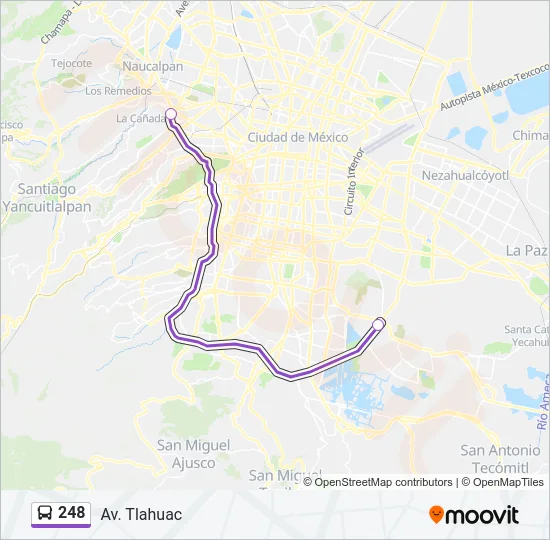 248 Bus Line Map