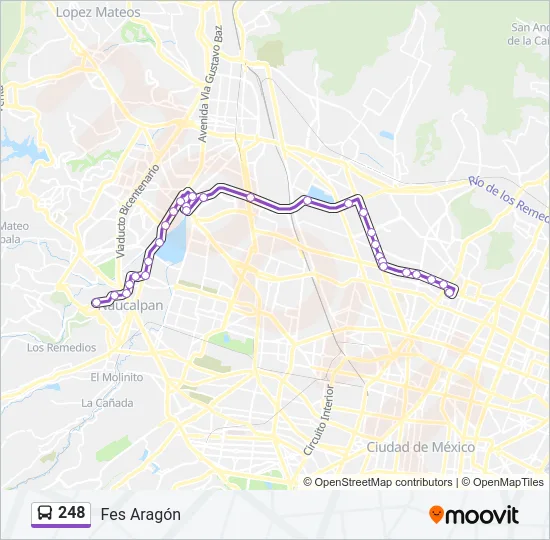 248 Bus Line Map
