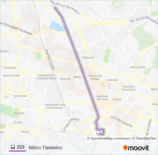 323 Bus Line Map