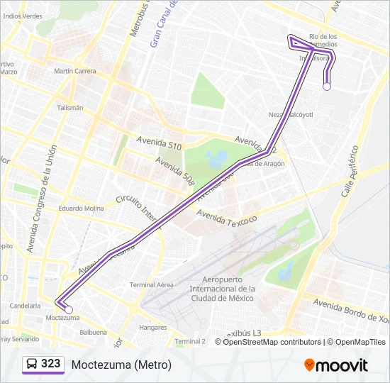 323 Bus Line Map