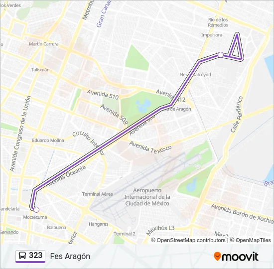 323 Bus Line Map