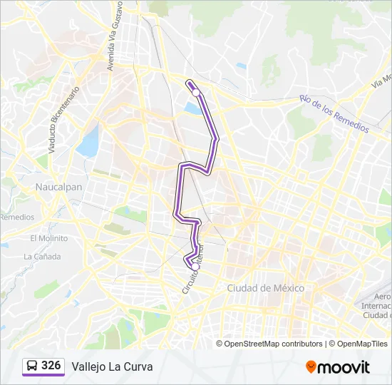 326 Bus Line Map