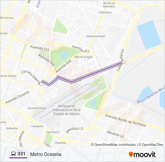 331 Bus Line Map