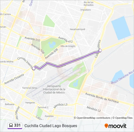 331 Bus Line Map