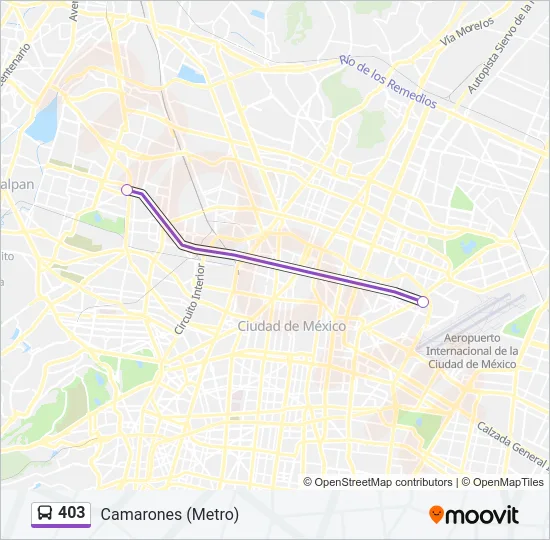 403 Bus Line Map