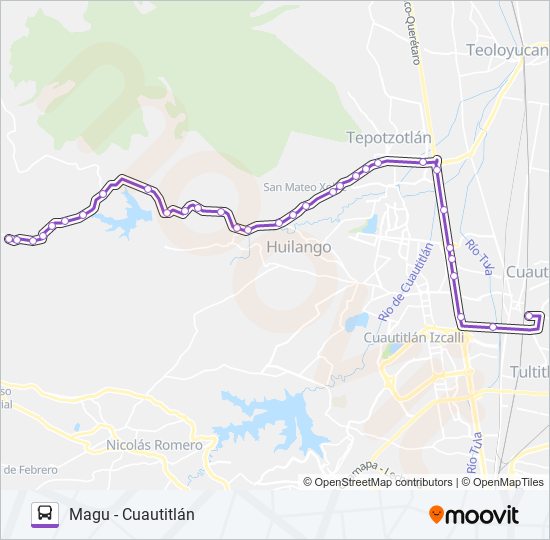 CUAUTITLÁN bus Line Map
