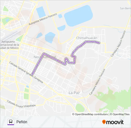 CLINICA 25 - PEÑÓN Bus Line Map