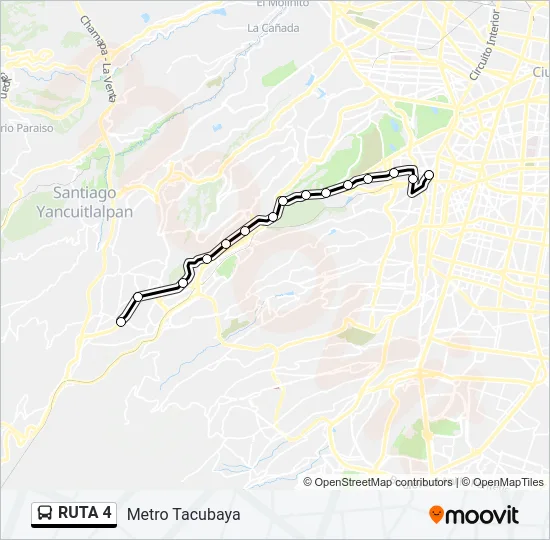 RUTA 4 Bus Line Map