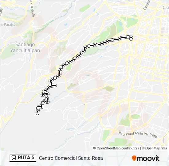 RUTA 5 Bus Line Map