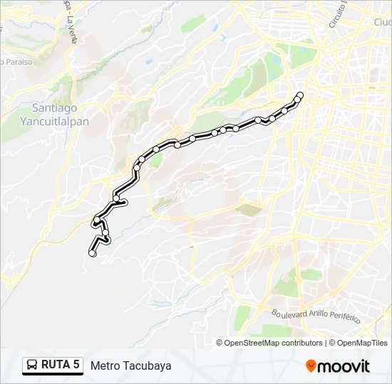 RUTA 5 Bus Line Map