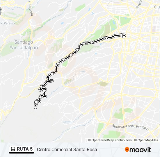 RUTA 5 bus Line Map