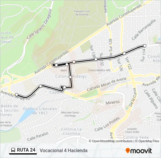 RUTA 24 Bus Line Map