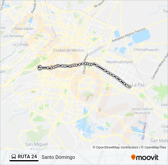 RUTA 24 Bus Line Map