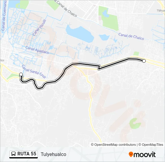 RUTA 55 Bus Line Map