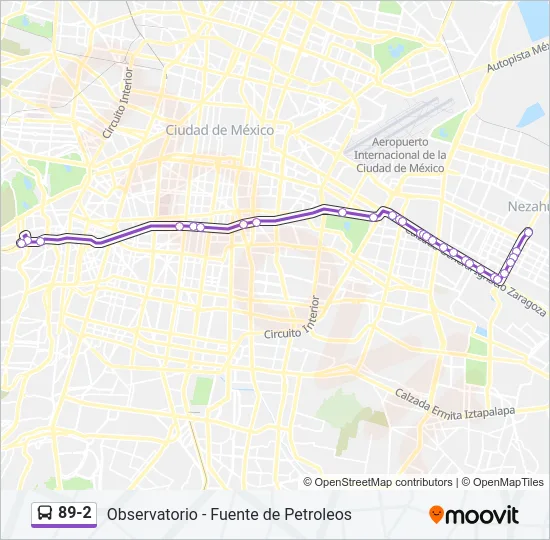 89-2 Bus Line Map