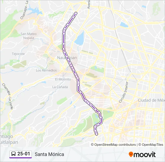 25-01 Bus Line Map