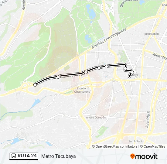 RUTA 24 Bus Line Map