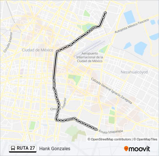 RUTA 27 bus Line Map
