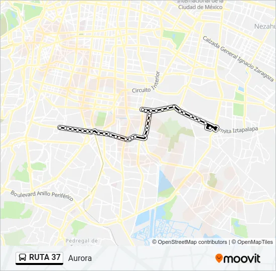 RUTA 37 Bus Line Map