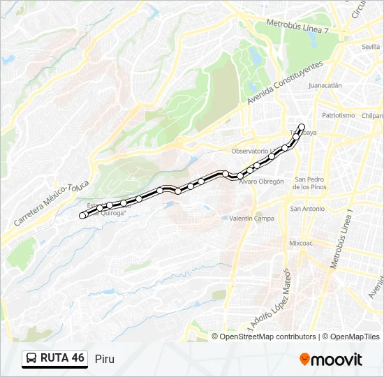 RUTA 46 Bus Line Map